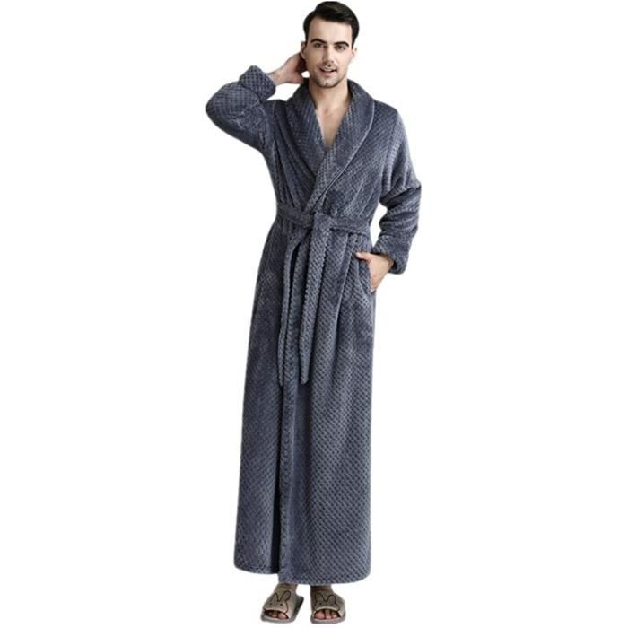 XL Peignoir Femme Polaireong Flanelle Peignoir De Bain Homme Eponge Pas Cher Robe De Chambre Chaud Epais 681 Cdiscount Maison