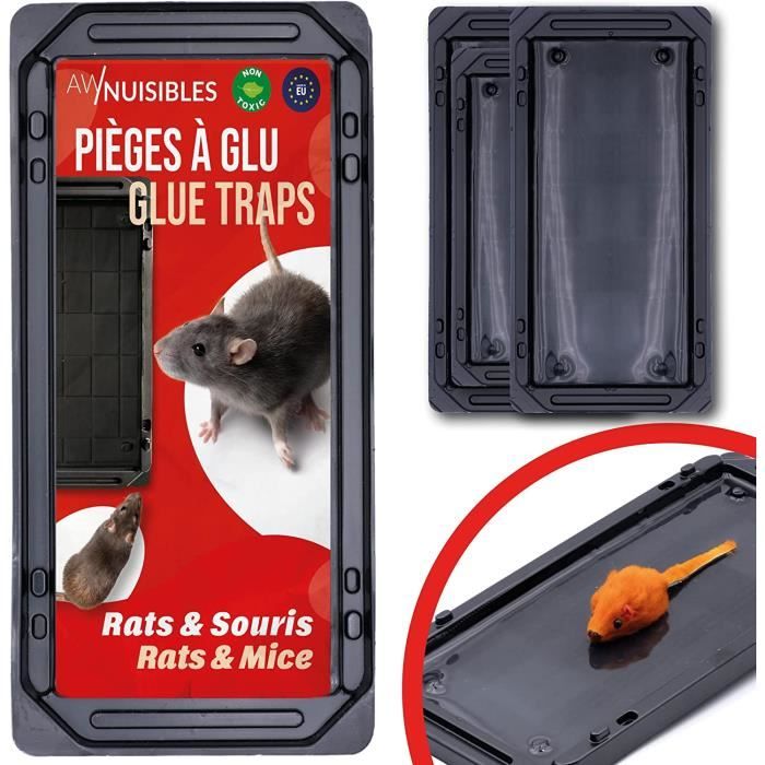 Piege a glu pour rat et souris | plaque collante pour rat et rongeurs |  piège à colle | plaque adhésive anti souris et rats p [390]