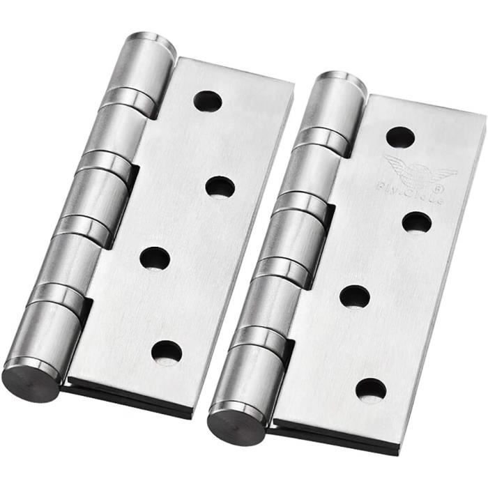 Charnière inox épaisseur 2 mm - 70 x 38.1 mm