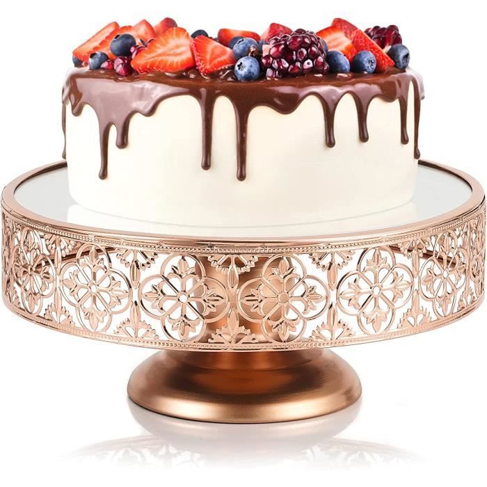 Présentoir à Gâteau En Acrylique Transparent Avec Pied - Support 25cm Pour Cupcakes Et Desserts