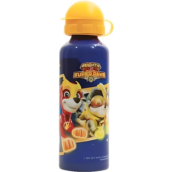 Gourde Paw Patrol Chase 350ml - Sans BPA Et Phtalates | Paille Intégrée | Pour Enfants