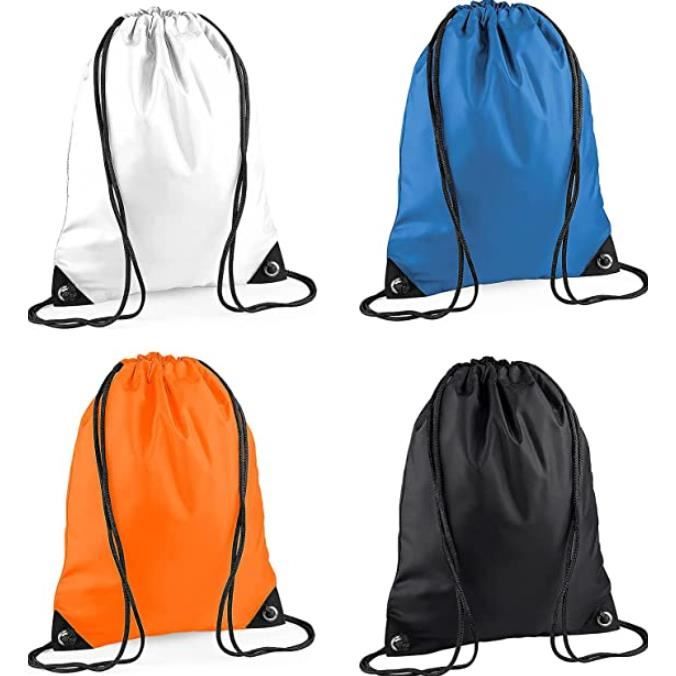 Sac à dos blanc de cordon de Trainning, grand sac imperméable de sports de  cordon