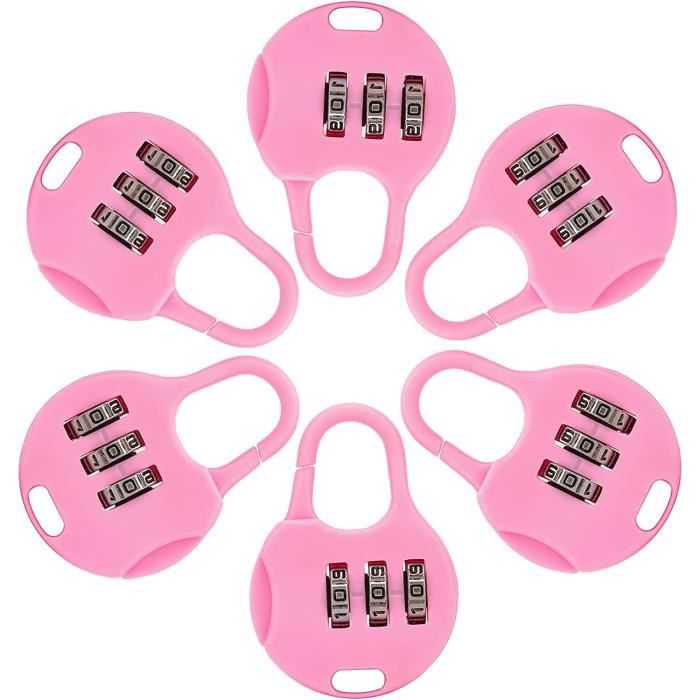 8 Mini Cadenas à Combinaison 3 Chiffres - Pour Valises Et Sacs - Bymivofun