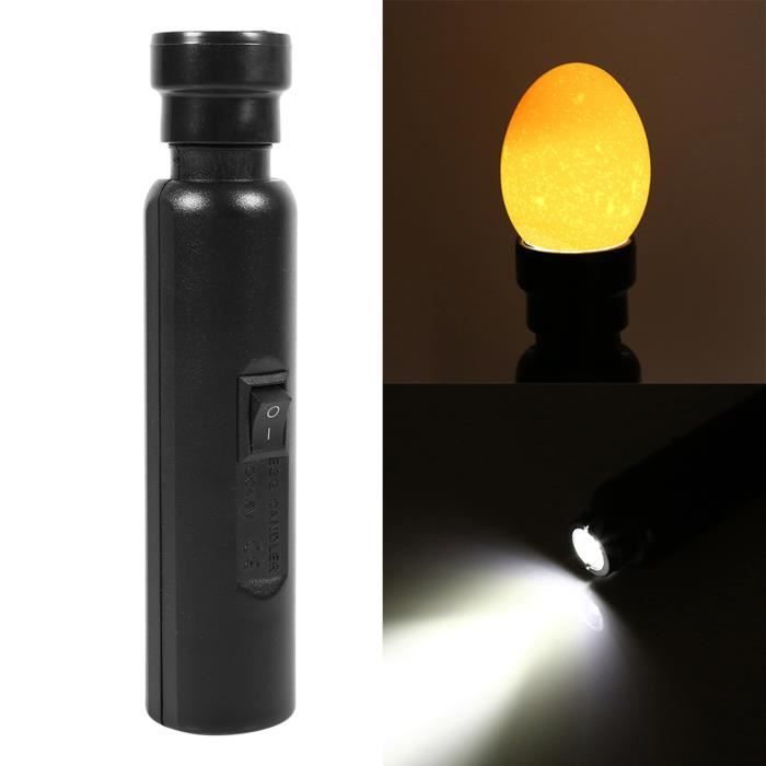Mire oeuf à LED à haute intensité lumière Egg Candler Candling Lampe pour Vérifier l’incubation d’oeuf ABI