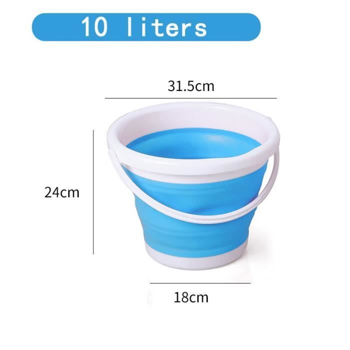 Seau Pliable, Seau Pliable Pour Le Nettoyage De La Maison, La Pêche Et