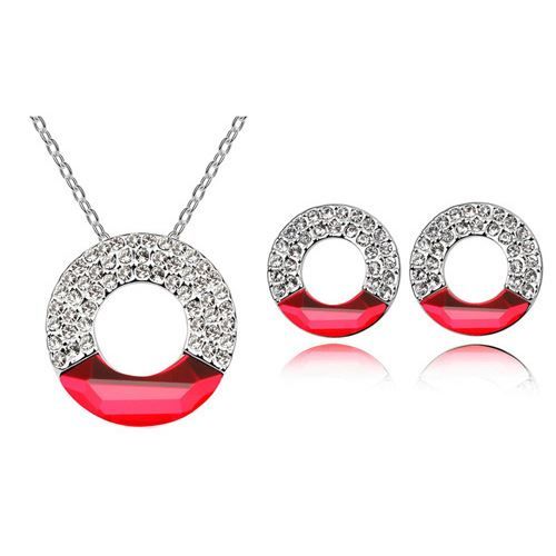 Parure 2 Pièces Dolly-Bijoux : Collier & Bracelet Camée Agate Rouge Sur Plaqué Or 18K - Neuf Avec étiquettes