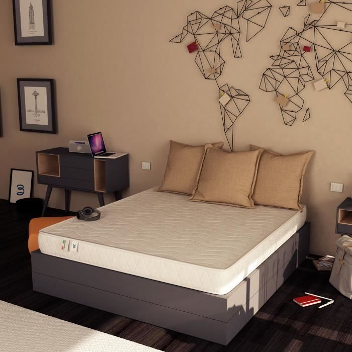 Matelas EASY MEMORY 120x190cm - Epaisseur 17cm -Mousse à mémoire de forme - Coutil en polycoton Matelas EASY MEMORY 120x190cm - Epaisseur 17cm -Mousse à mémoire de forme - Coutil en polycoton