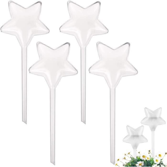 Kit De 4 Arroseurs Automatiques Pour Plantes - Forme Oiseau - PVC Transparent - Arrosage Autonome 1 à 2 Semaines - Intérieur Et Extérieur