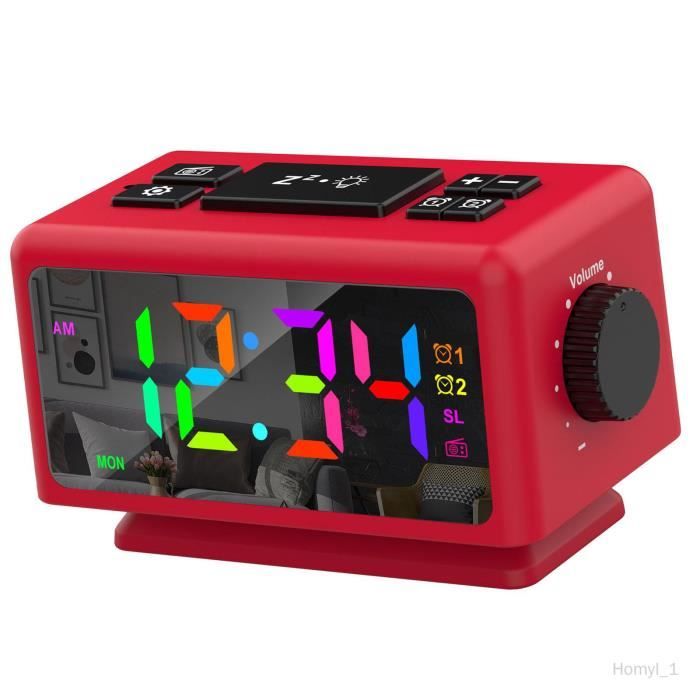 Réveil Enfant Capybara IHALO - Veilleuse LED Réglable + Alarme Educative | Rechargeable USB-C