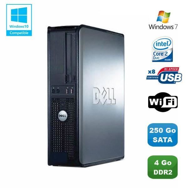 Vente Ordinateur de bureau PC DELL Optiplex 760 DT Intel Core 2 Duo E8400 3Ghz 4Go DDR2 250 Go WIFI Win 7 pas cher Vente Ordinateur de bureau PC DELL Optiplex 760 DT Intel Core 2 Duo E8400 3Ghz 4Go DDR2 250 Go WIFI Win 7 pas cher
