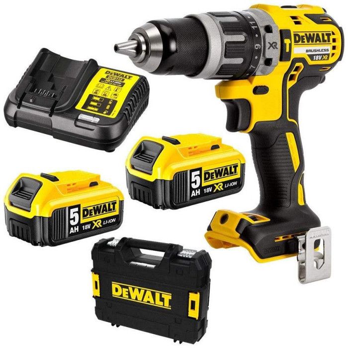Perceuse à percussion 18V XR 2x5 0 Ah en TSTAK DEWALT DCD796P2