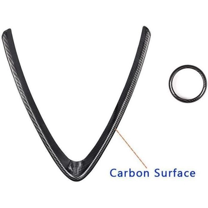 Accessoire intérieur pour Giulia Stelvio 2017 Couvercle Lampe Lecture Toit à rangée Avant Garniture Voiture ABS Plastique Fibre Carbone chromé Argent 