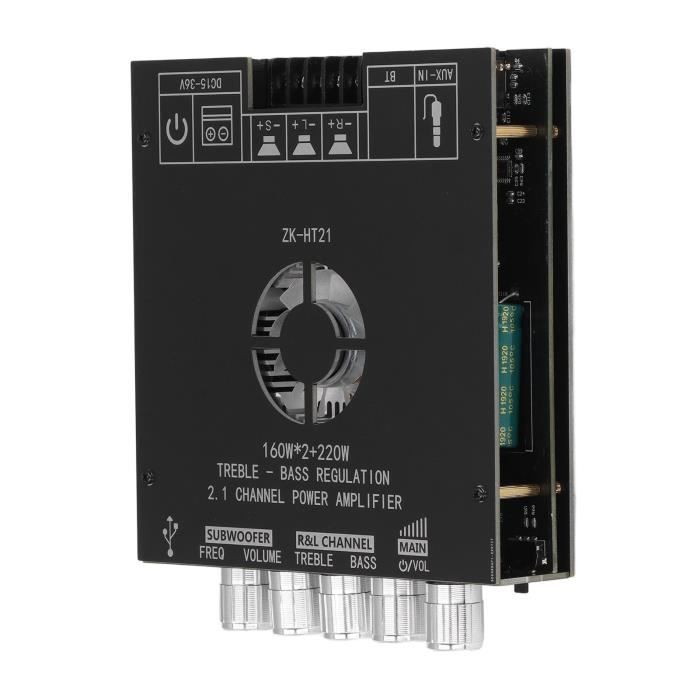 Carte Amplificateur Caisson De Basses 12V 300W - Plaque Alliage Aluminium