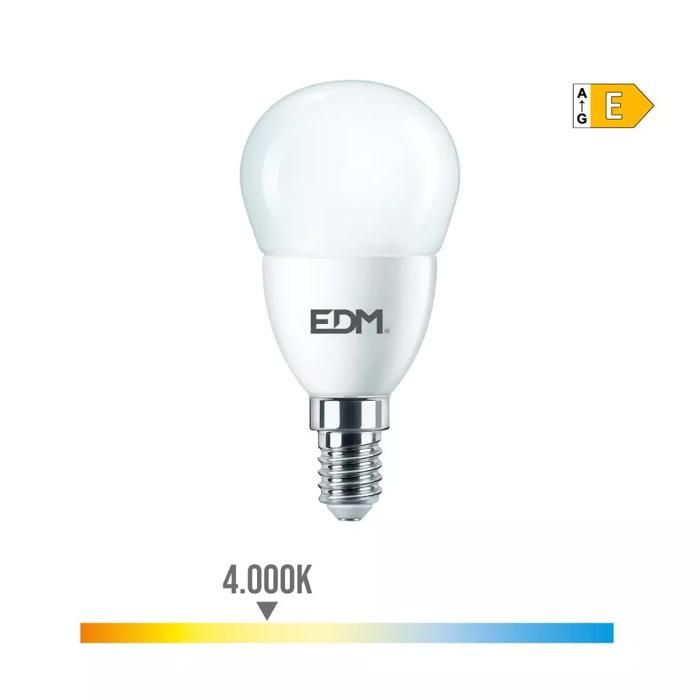 Ampoule LED E14 7W Ronde équivalent à 60W Luz día 4000K Cdiscount