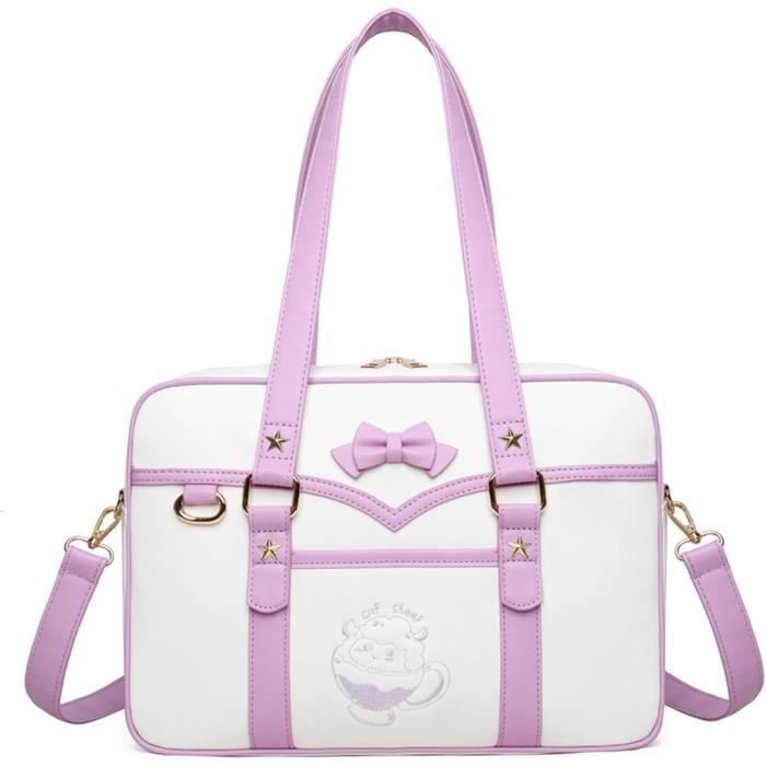 Ita Bag Sac à Bandoulière Transparent Noir – Style Japonais Anime Lolita Cosplay – Fenêtre Pour Badges Et Pins – Sac Kawaii Pour Collectionner