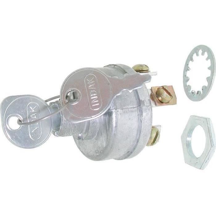 Contacteur à clé 3 positions 3 bornes adaptables sur SNAPPER pour modèles autoportées de 1973 à 1987