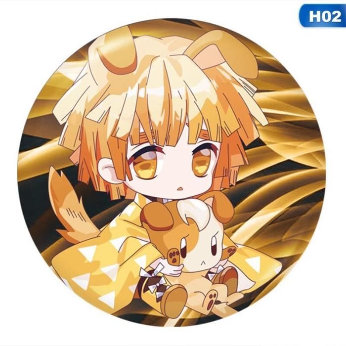 Set De 6 Badges Demon Slayer En Métal - Figurines Anime Broches Pour Cosplay, Collection Ou Décoration De Sac - 10