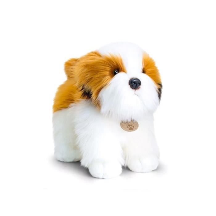 Peluche Shih Tzu chien 30 cm Cdiscount Jeux Jouets