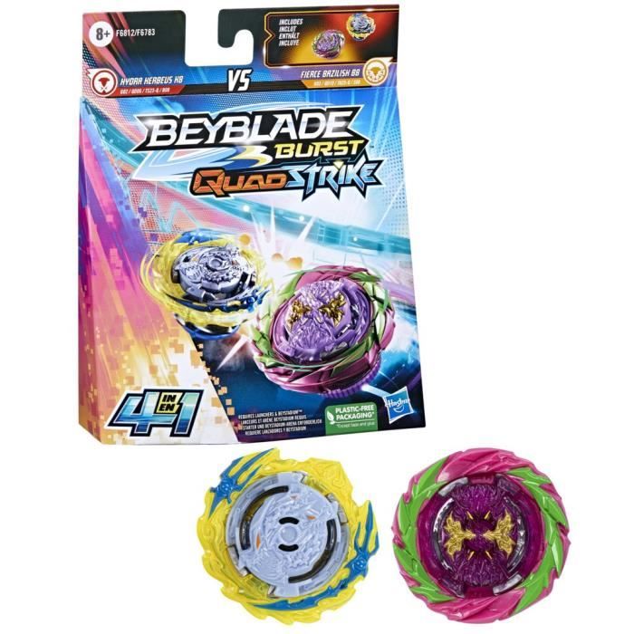 Beyblade Burst QuadStrike Fierce Bazilisk B8 Hydra Kerbeus K8 Dual Pack  Hasbro Toys - ToyWiz