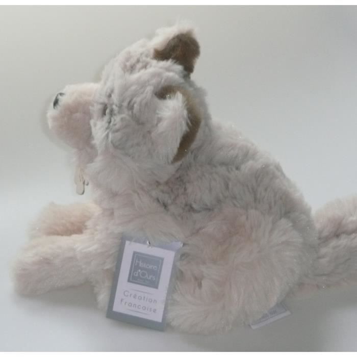 Histoire D Ours Peluche Chien Loup Marron Chine Beige 32 Cm Doudou Bebe Enfant Garcon Ou Fille Cdiscount Jeux Jouets