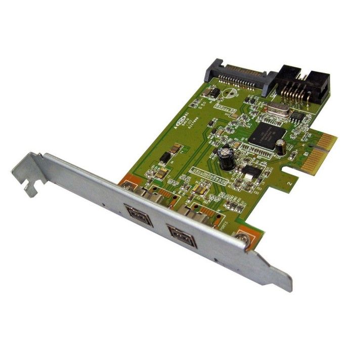 Carte PCI-e 2x Port Firewire IEEE1394C HP HI348 632487-001 491886-002 SATA 9-Pin
