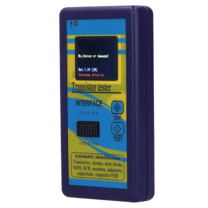 MESR-100 Testeur ESR Multimètre Numérique Automatique 0,001R à 100R - Ohmmètre Pour Condensateurs Et Cartes Électroniques