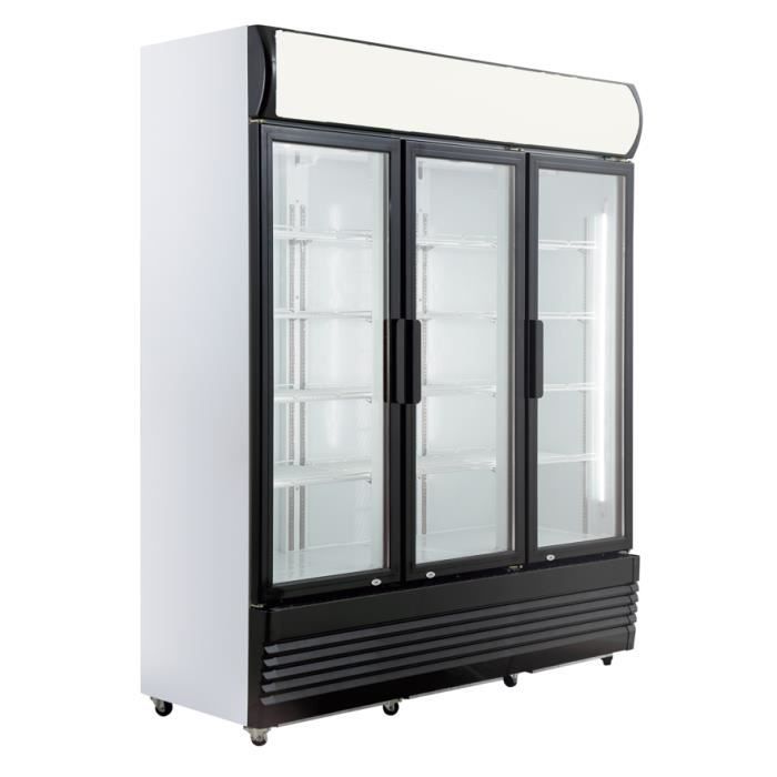 Vitrine Réfrigérée Blanche 1 Porte Vitrée - Pour Boissons, 4 Clayettes, No Frost, Roulettes | L2G - 5