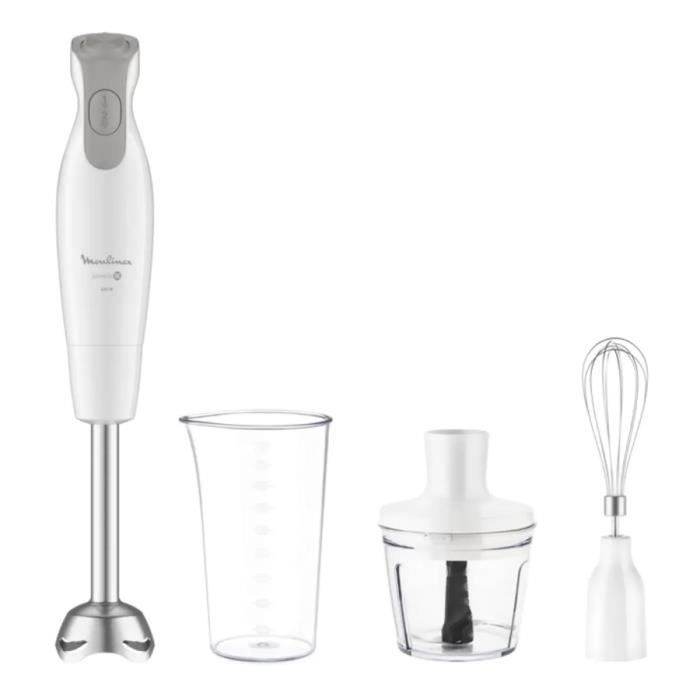 Mixeur Plongeant Moulinex DD553110 – 600 W, 4 Lames Inox, 2 Vitesses