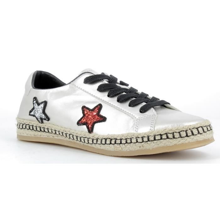 Baskets cordes Femmes REQINS - SWIFT CUIR METAL - Achat / Vente Baskets  cordes Femmes REQINS pas cher - Cdiscount
