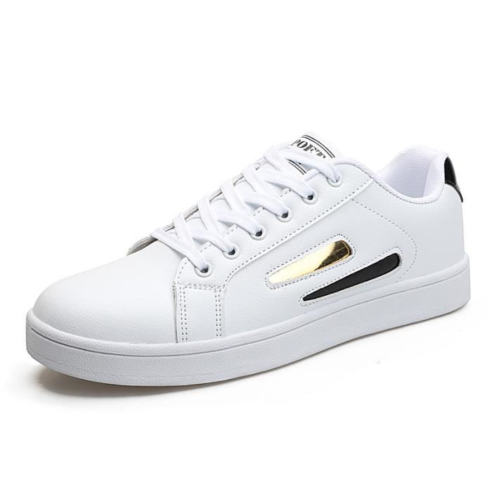 Chaussures Homme Cuir Décontractées – Antidérapantes, Légères, Confortables, Sport & Ville, Lacets Ou Sans