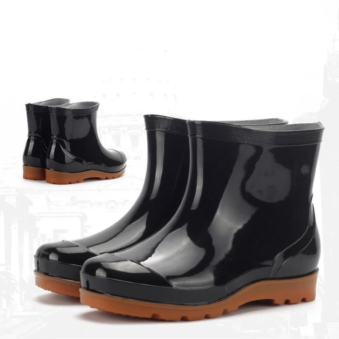 Bottes de pluie a talon homme Clearance