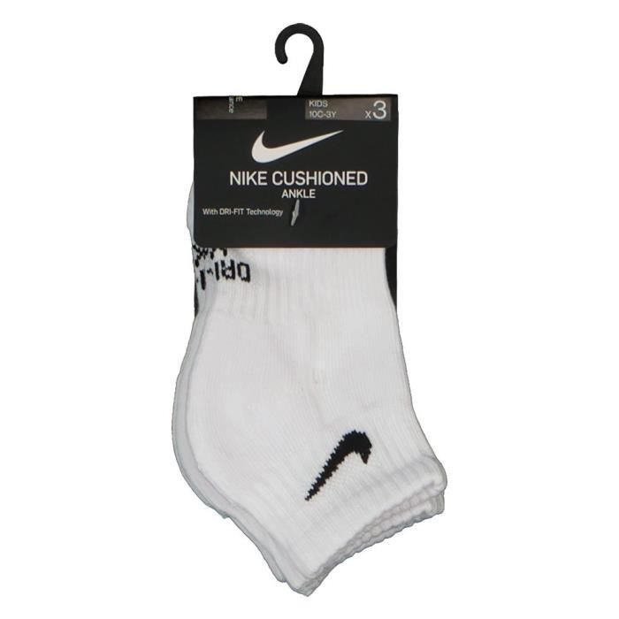 Chaussettes Ankle - Nike - Performance Basic - Lot de 3 Paires - Dri FIT - Confort Optimal