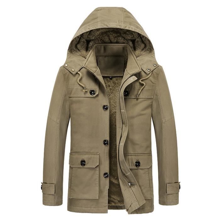 Parka homme kaki 2025 militaire