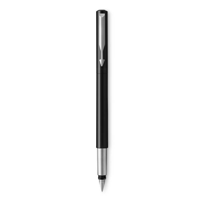 PARKER Vector stylo bille, noir avec attributs chromés, pointe moyenne,  encre bleue, coffret cadeau - Cdiscount Beaux-Arts et Loisirs créatifs
