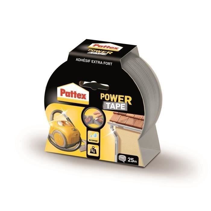 Power tape adhésif gris 25 metres - PATTEX