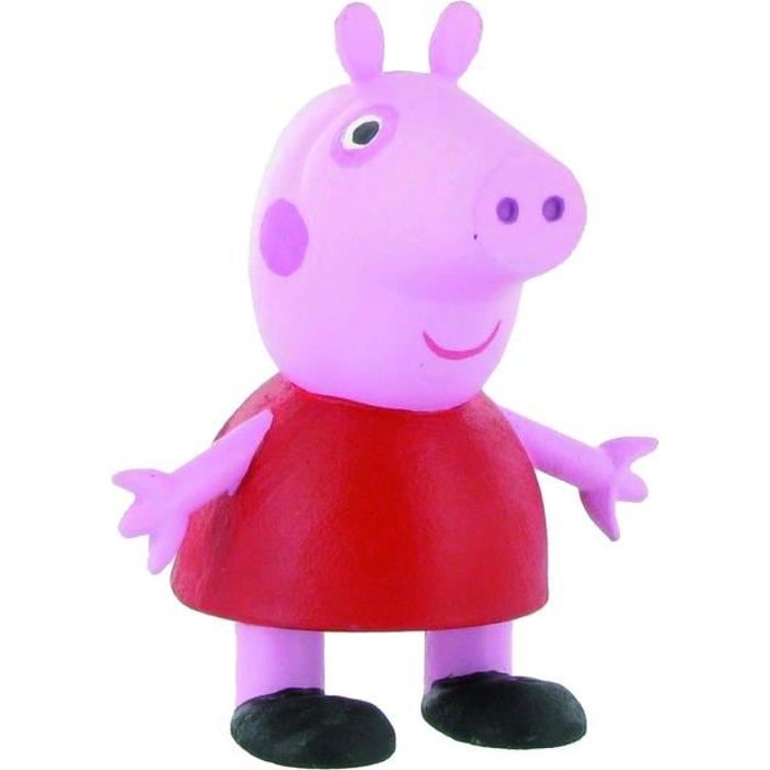 figurine miniature peppa pig - 6 cm - licence peppa pig