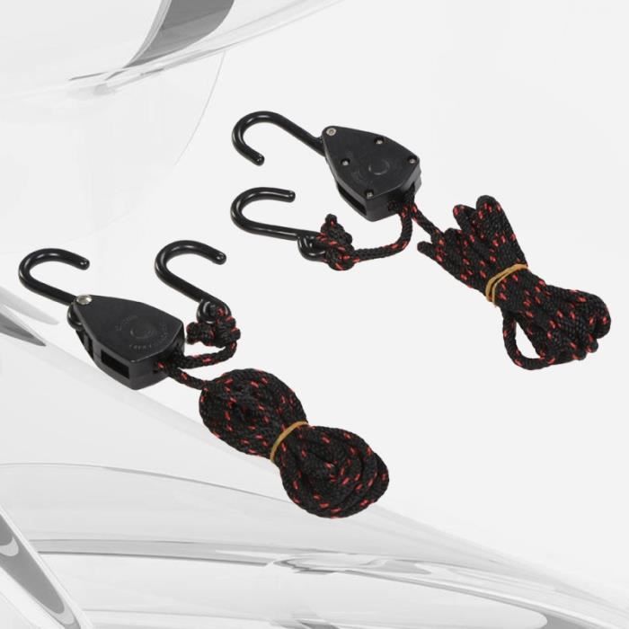 Corde D'ancrage 10 Mm - Longueur 5 M (ou 3/10 M), Charge Max 100 Kg, Avec Mousquetons Galvanisés