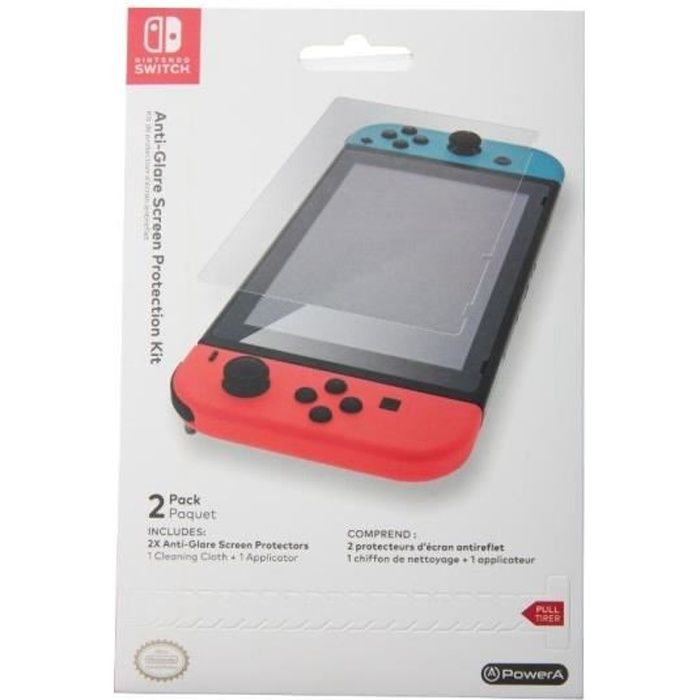 Protecteur d'écran Nintendo Switch Lite Verre Trempé Film de Protection [1  PC] Vitre Tactile Anti-poussiere sans Bulle - Cdiscount Téléphonie
