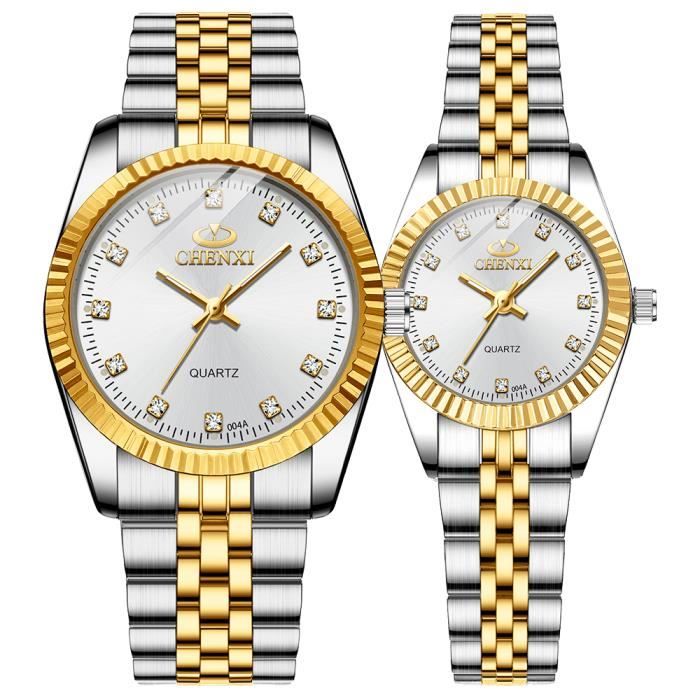 Montre argent et or clearance