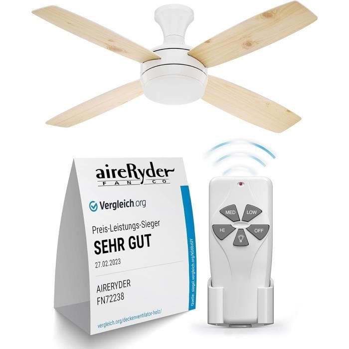 Ventilateur Plafond Tristan 132 Cm Avec Lumière Et