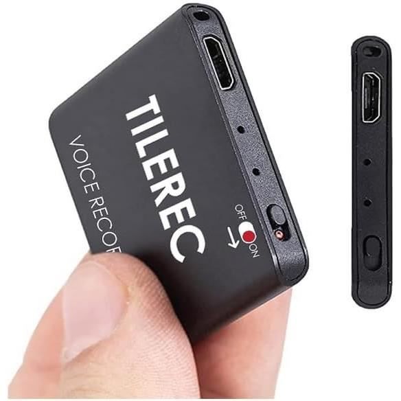 Mini Enregistreur Vocal STTWUNAKE - Activation Vocale - 24h D'autonomie - Format USB-C - Porte-clés Ou Collier