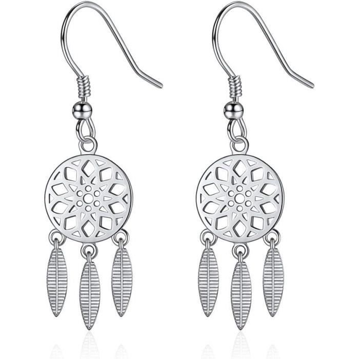 HinDaLi – Lot De 3 Paires De Boucles D'oreilles Cœur En Argent 925 – Clous Et Pendantes – Hypoallergéniques – Taille 5/7/8 Mm – Cadeau Idéal Pour Femme
