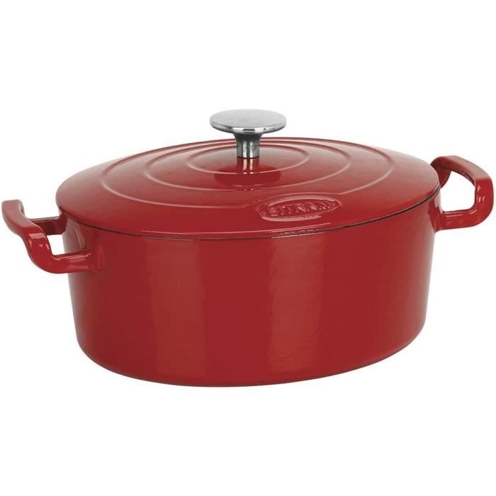 SITRAM Cocotte TRADIFONTE - 712573 - 5L Fonte émaillée ronde blanc