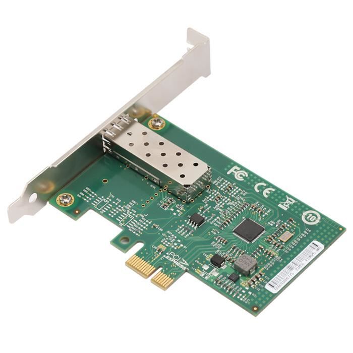 Carte réseau Ethernet Gigabit - SURENHAP - Intel i210 - PCI-E x1 - SFP