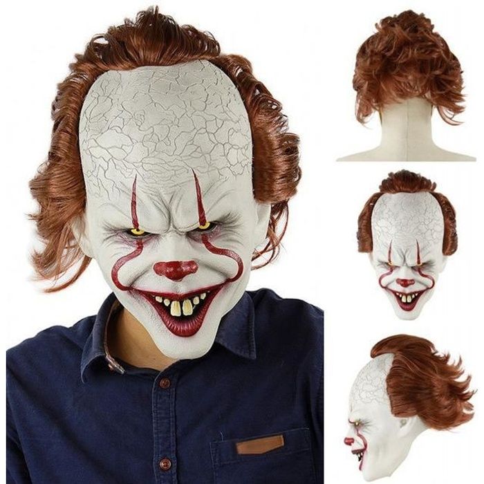 Masque Clown Terrifiant XXL Taille Unique Halloween