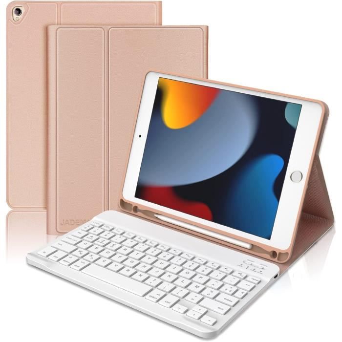Clavier FINTIE Bluetooth AZERTY Pour IPad 10.2" - Avec Housse De Protection Et Rangement Stylet