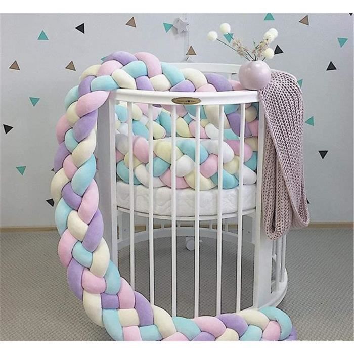 Tressee Tour De Lit Bebe Berceau Tresse En Peluche Coussin Bumper Lit Noue Oreiller Chambre De 3m A3 Cdiscount Puericulture Eveil Bebe