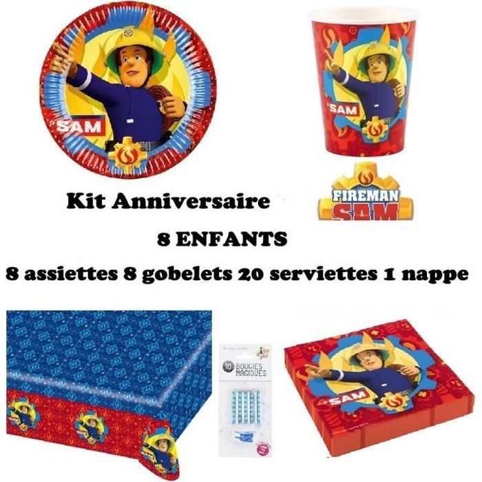 Deco Anniversaire Sam Le Pompier Cdiscount Deco Anniversaire Sam Le Pompier Cdiscount