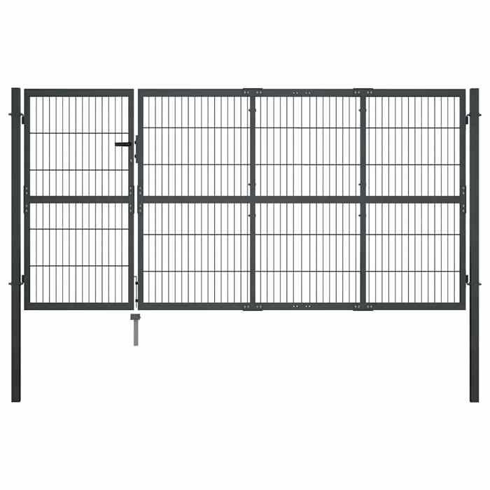 vidaXL Portillon avec poteaux 350x120 cm - vue 2