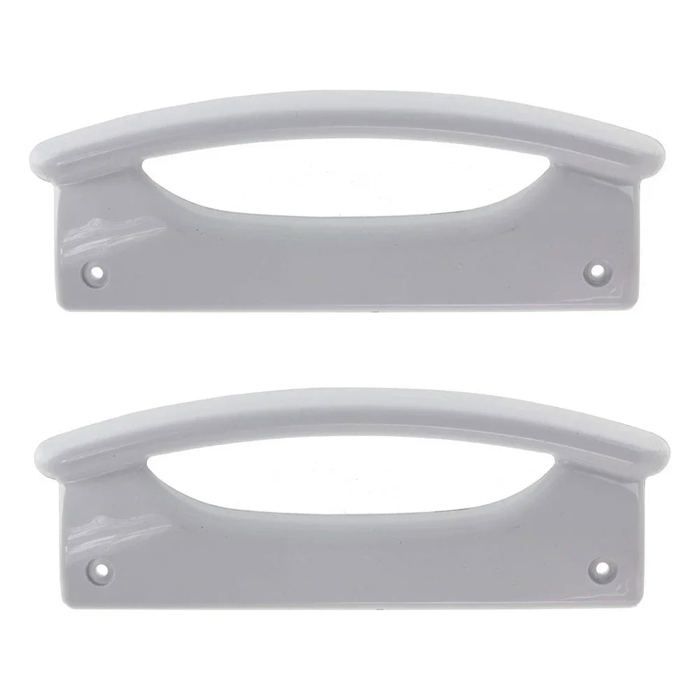 Poignées de porte pour frigo congélateur Whirlpool - Blanc - Référence 481231019093
